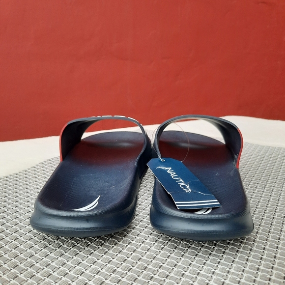 Nautica Stono 4 Spellout Logo Color Block Pool Slides Sandal Vacation 4 NEW  You - Picture 6 of 10
